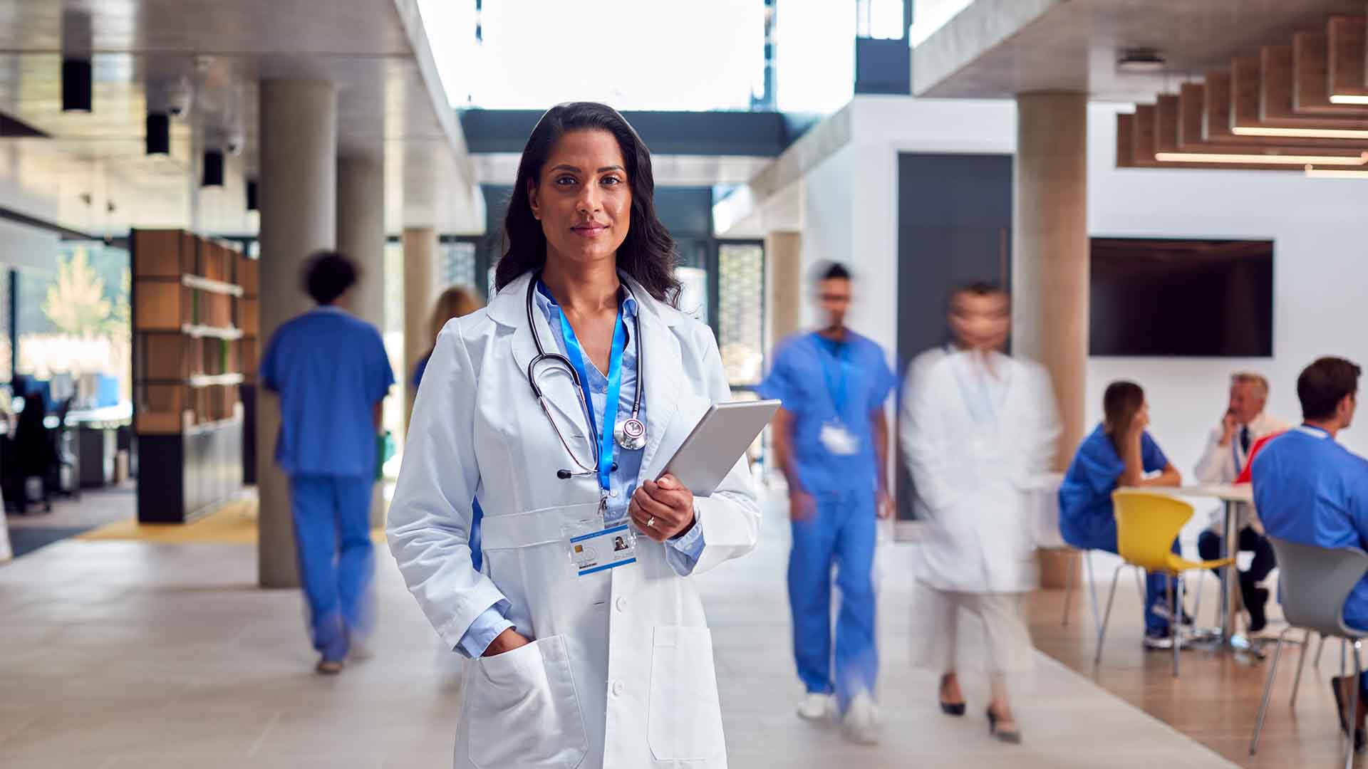 Female doctor working in Germany hospital, representing healthcare jobs in Germany for Indians